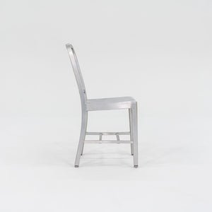2010s 1006 Navy Dining / Side Chair by Emeco in Brushed Aluminum 19x Available