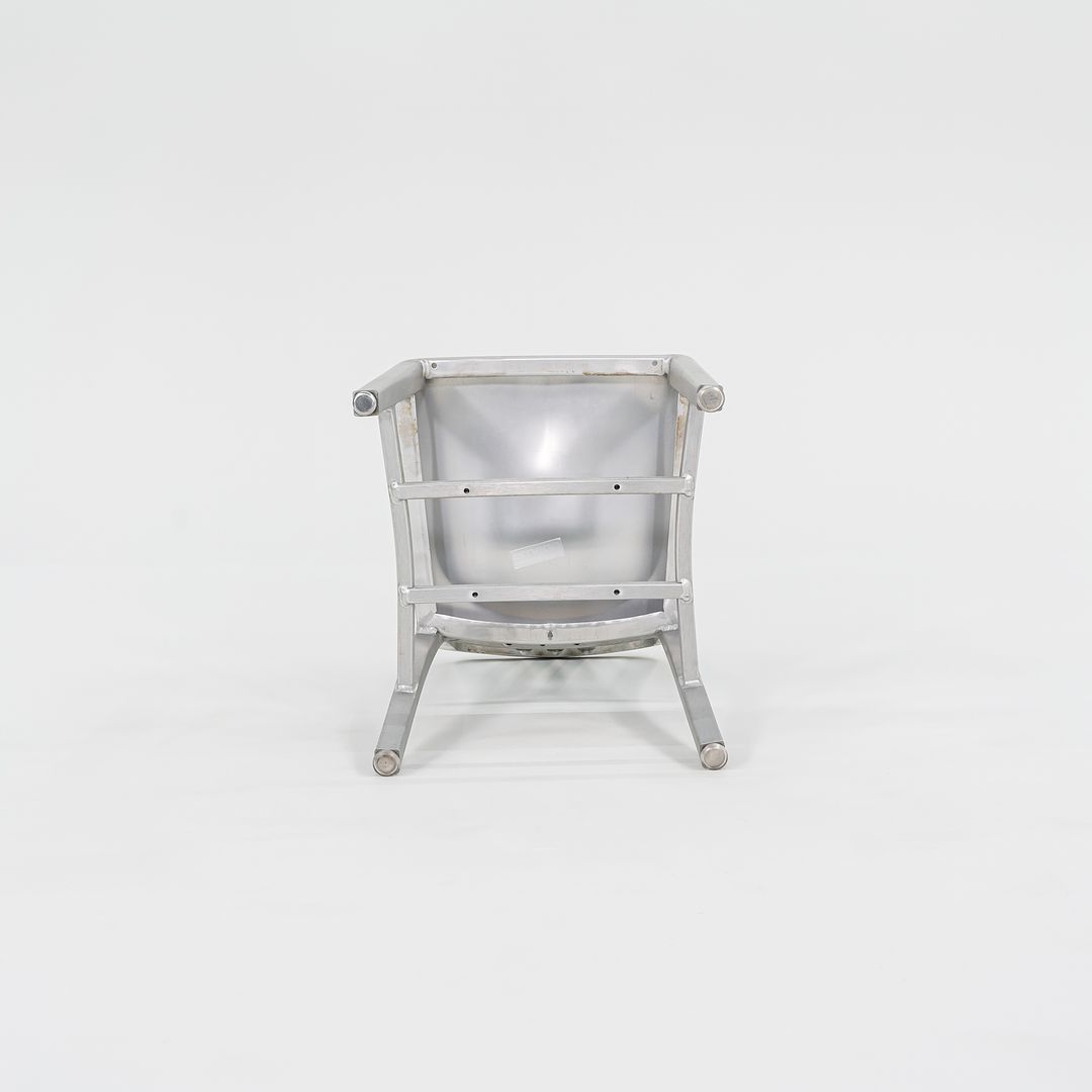SOLD 2010s 1006 Navy Dining / Side Chair by Emeco in Brushed Aluminum 19x Available