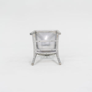 SOLD 2010s 1006 Navy Dining / Side Chair by Emeco in Brushed Aluminum 19x Available