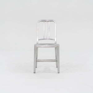 SOLD 2010s 1006 Navy Dining / Side Chair by Emeco in Brushed Aluminum 19x Available