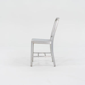 SOLD 2010s 1006 Navy Dining / Side Chair by Emeco in Brushed Aluminum 19x Available