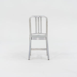 2010s 1006 Navy Dining / Side Chair by Emeco in Brushed Aluminum 19x Available