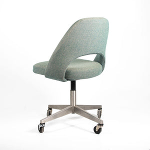 1980s Saarinen Executive Desk Chair, 72 US-BC by Eero Saarinen for Knoll Steel, Fabric, Foam