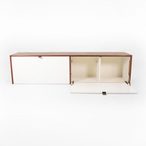 1960s Model 121 W-1 Hanging Cabinet by Florence Knoll for Knoll Steel, Walnut, Lacquer, Plastic