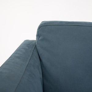 SOLD 2014 Series 8 Two-Seater Sofa by Piero Lissoni for Cassina in Blue Suede