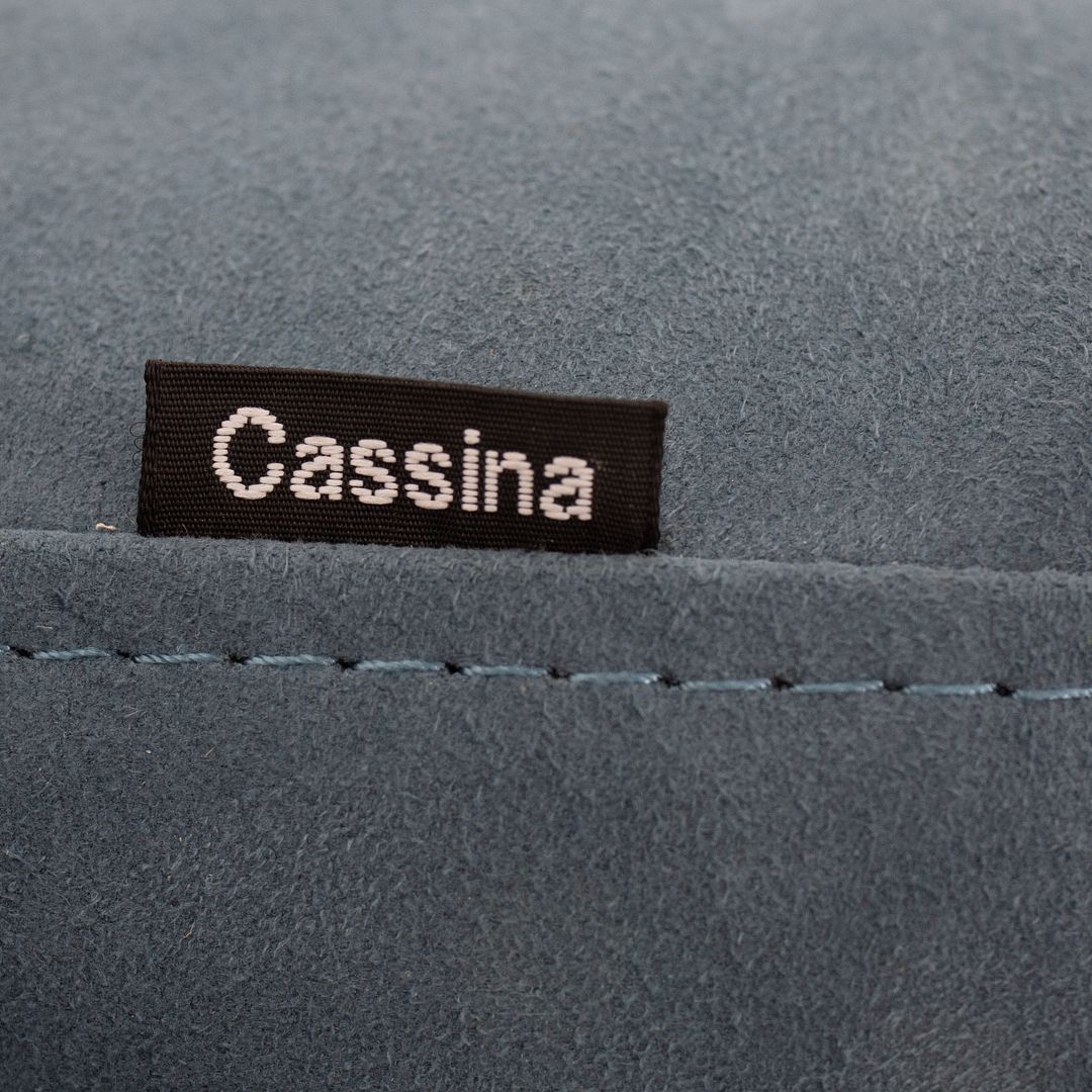 2014 Series 8 Two-Seater Sofa by Piero Lissoni for Cassina in Blue Suede