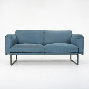 2014 Series 8 Two-Seater Sofa by Piero Lissoni for Cassina in Blue Suede