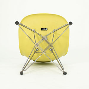 2010s Herman Miller Eames DSR Dining Chairs in Yellow Plastic with Eiffel Base