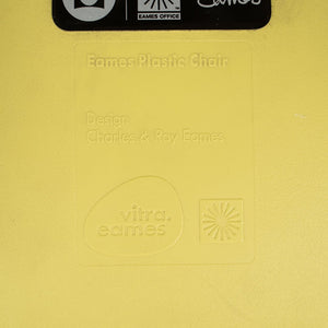 2010s Herman Miller Eames DSR Dining Chairs in Yellow Plastic with Eiffel Base