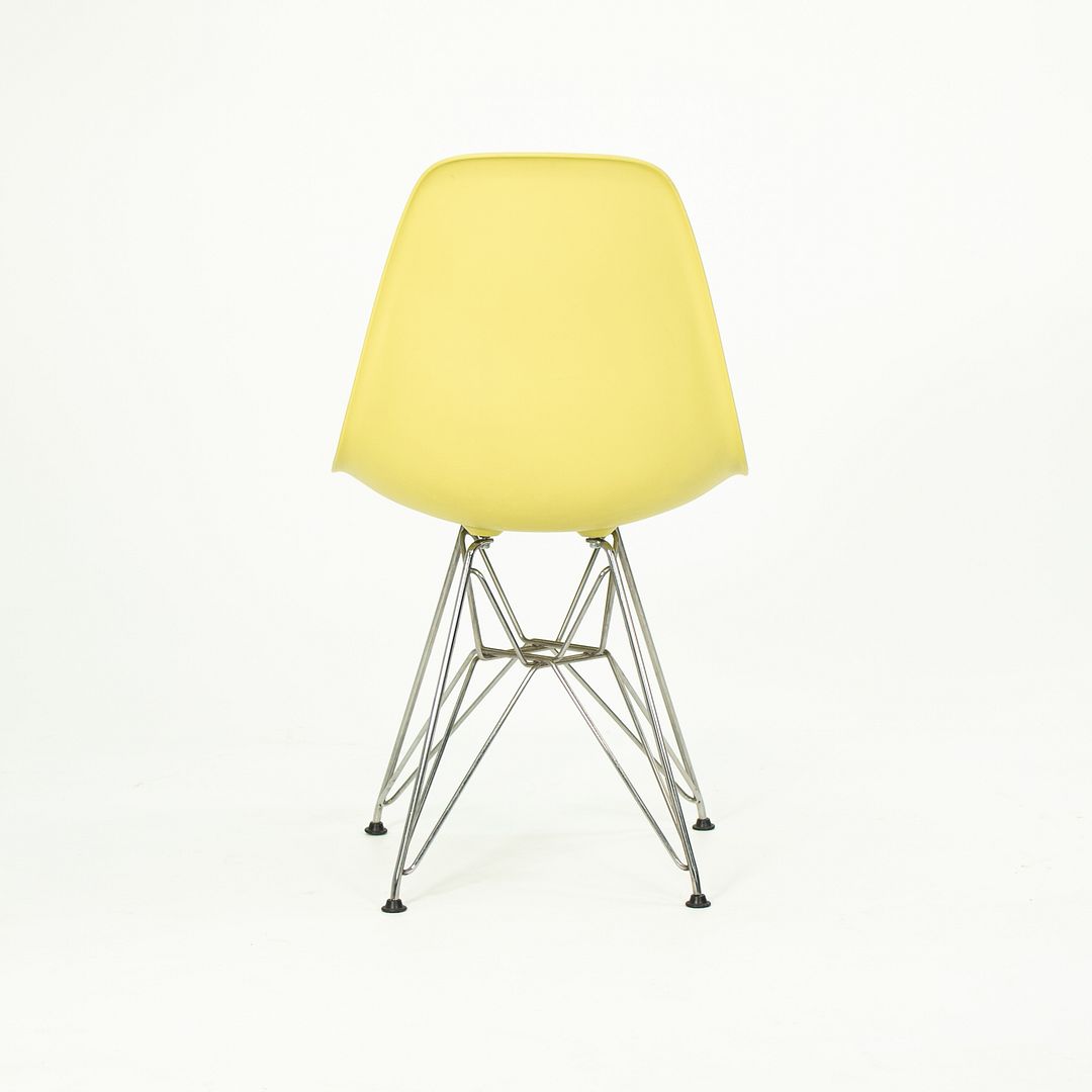 2010s Herman Miller Eames DSR Dining Chairs in Yellow Plastic with Eiffel Base