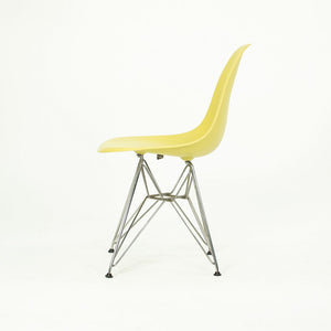 2010s Herman Miller Eames DSR Dining Chairs in Yellow Plastic with Eiffel Base