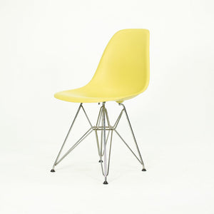 2010s Herman Miller Eames DSR Dining Chairs in Yellow Plastic with Eiffel Base