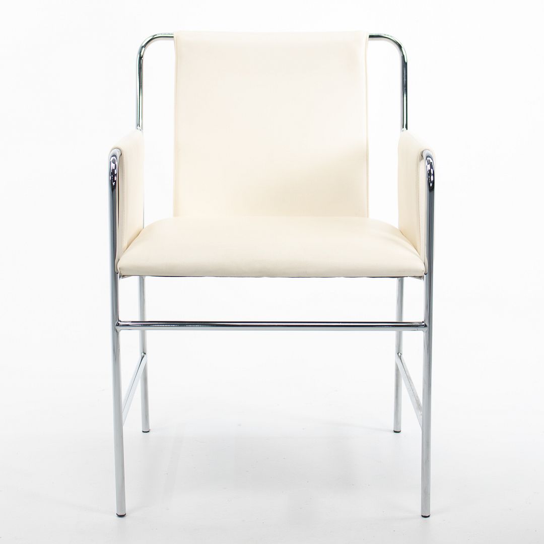 Envelope Chair by Ward Bennett for Geiger in Steel and Leather