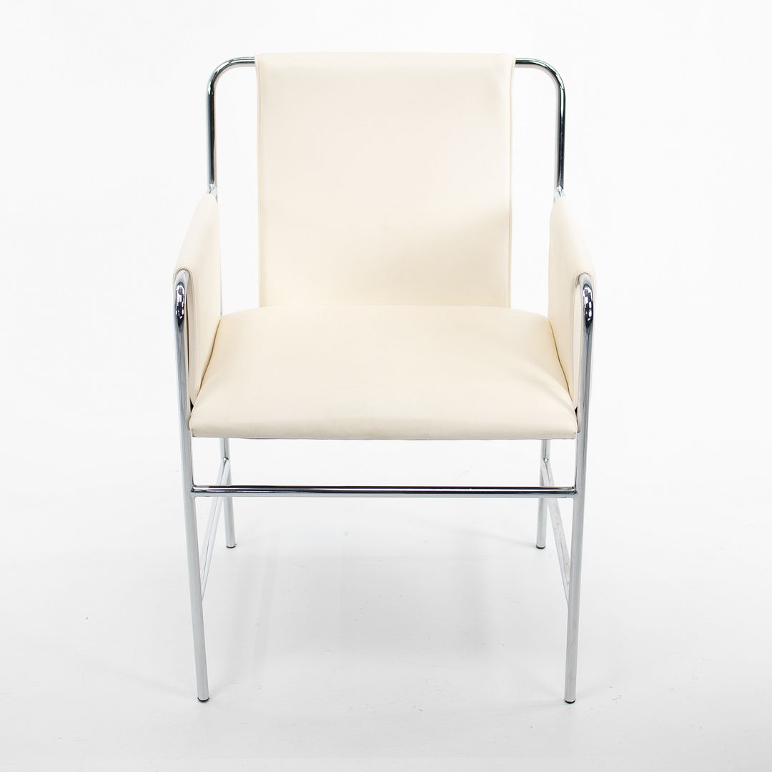 Envelope Chair by Ward Bennett for Geiger in Steel and Leather