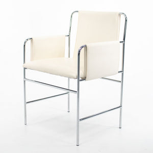 Envelope Chair by Ward Bennett for Geiger in Steel and Leather