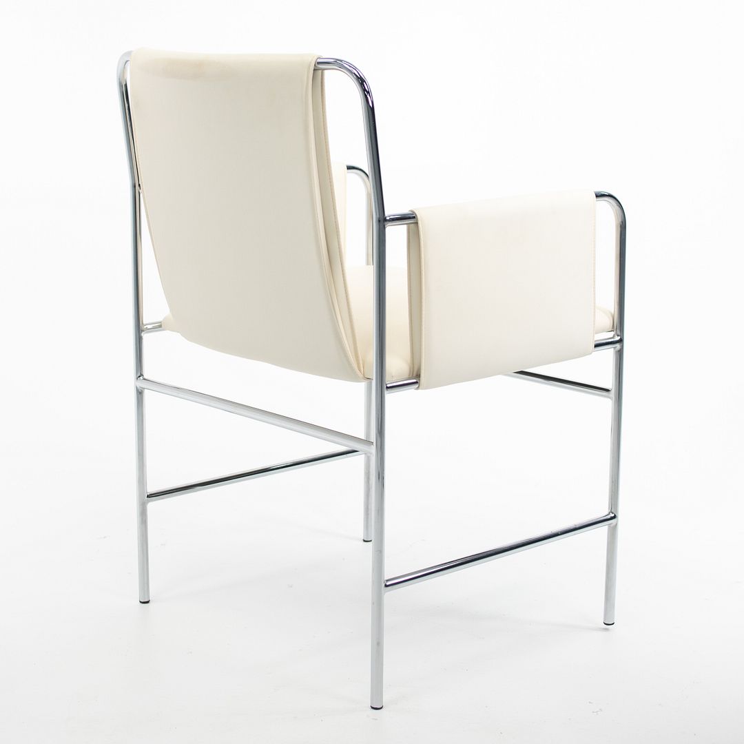 Envelope Chair by Ward Bennett for Geiger in Steel and Leather