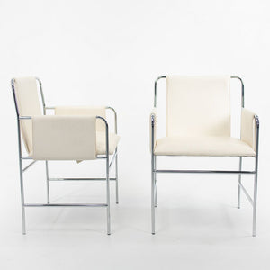 Envelope Chair by Ward Bennett for Geiger in Steel and Leather