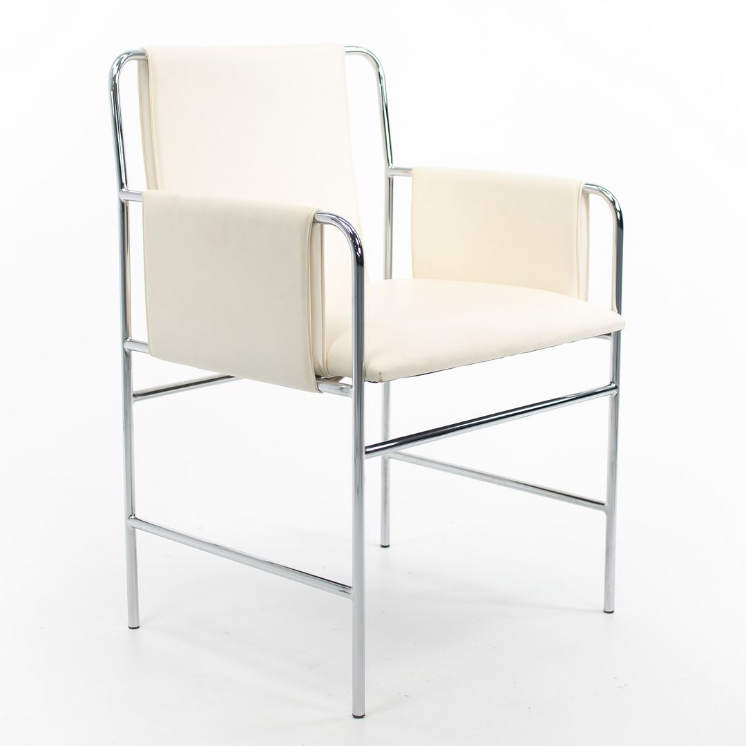 Envelope Chair by Ward Bennett for Geiger in Steel and Leather