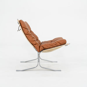 1970s Ingmar Relling for Westnofa Siesta Lounge Chair in Steel and Brown Leather