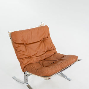 1970s Ingmar Relling for Westnofa Siesta Lounge Chair in Steel and Brown Leather