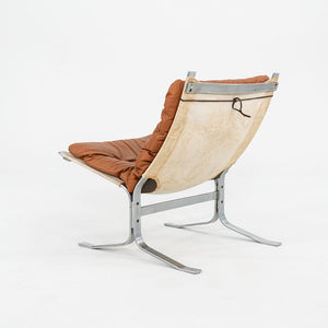 1970s Ingmar Relling for Westnofa Siesta Lounge Chair in Steel and Brown Leather