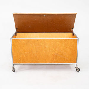 1960s Henry P. Glass for Fleetwood Zeeland Flexible Storage Cabinet on Casters