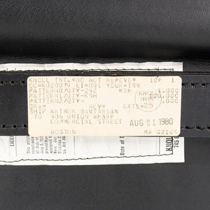 1980 Model 242 MR Adjustable Chaise Lounge by Mies van der Rohe for Knoll in Black Leather