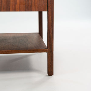SOLD 1960s Pair of Model 327 IS Bedside Tables by Florence Knoll for Knoll in Walnut with Marble Tops