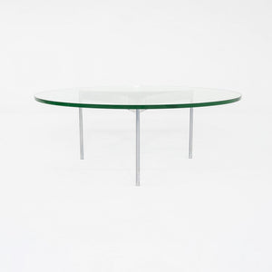 1960s Glass & Chromed Steel Coffee Table in the manner of Fabricius and Kastholm
