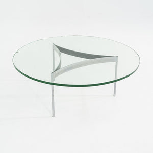 1960s Glass & Chromed Steel Coffee Table in the manner of Fabricius and Kastholm