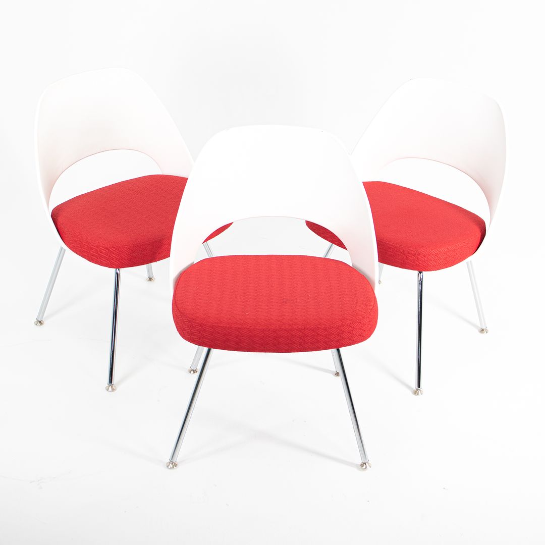 2011 Knoll Saarinen Executive Side Chair, Model 72C by Eero Saarinen for Knoll Steel, Fabric, Foam, Plastic