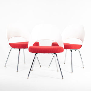 2011 Knoll Saarinen Executive Side Chair, Model 72C by Eero Saarinen for Knoll Steel, Fabric, Foam, Plastic