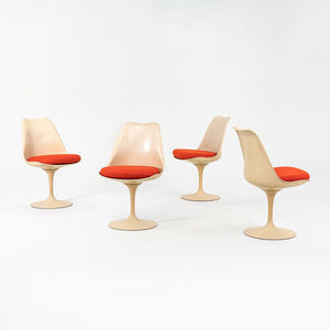 SOLD 1960s Set of Four Tulip Pedestal Side Chairs, Model 151C by Eero Saarinen for Knoll