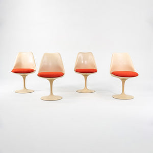 SOLD 1960s Set of Four Tulip Pedestal Side Chairs, Model 151C by Eero Saarinen for Knoll