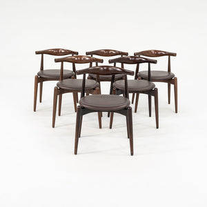 2007 Set of Six CH20 Elbow Dining Chairs by Hans Wegner for Carl Hansen in Stained Oak