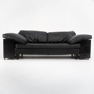1980s Lota Sofa by Eileen Gray for ClassiCon in Black Leather and Lacquer