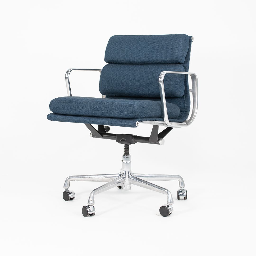 2010s Soft Pad Management Desk Chair, Model EA435 by Ray and Charles Eames for Herman Miller in Blue Fabric