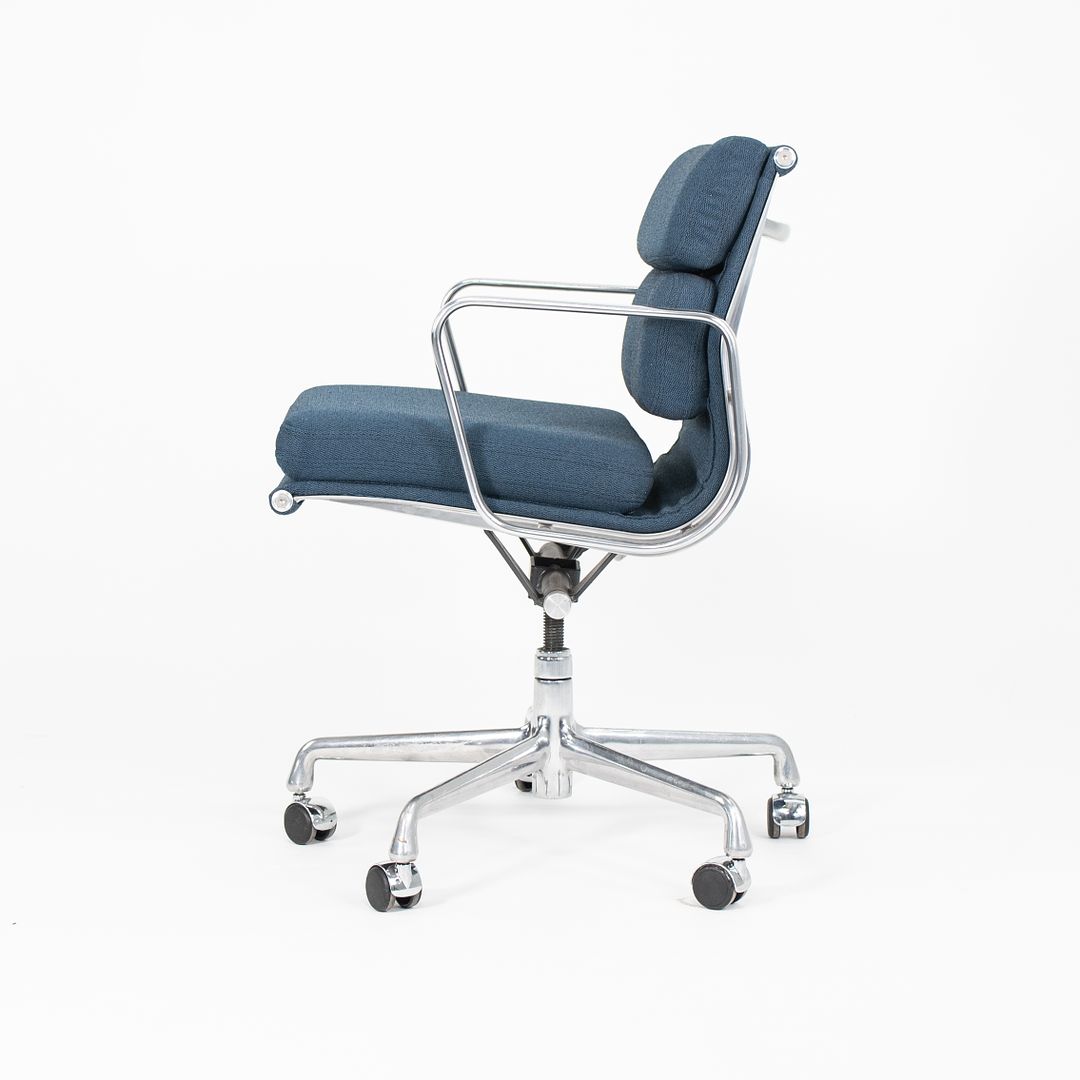 2010s Soft Pad Management Desk Chair, Model EA435 by Ray and Charles Eames for Herman Miller in Blue Fabric