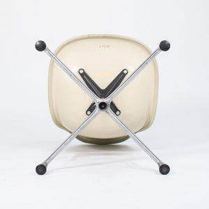 1987 Herman Miller Eames EC430 Swivel Desk Chair in White with Blue Upholstery