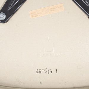 1987 Herman Miller Eames EC430 Swivel Desk Chair in White with Blue Upholstery