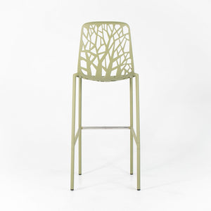2010s Set of Three Forest Bar Stools by Francesca Petricich and Robby Cantarutti for Fast Italy in Green