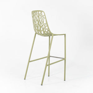 2010s Set of Three Forest Bar Stools by Francesca Petricich and Robby Cantarutti for Fast Italy in Green