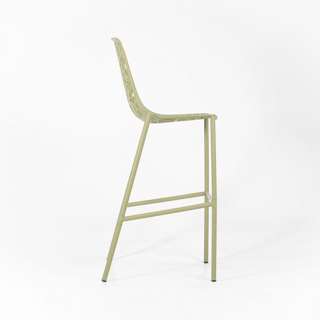 2010s Set of Three Forest Bar Stools by Francesca Petricich and Robby Cantarutti for Fast Italy in Green