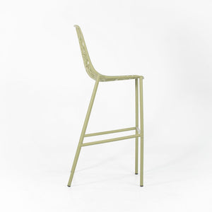 2010s Set of Three Forest Bar Stools by Francesca Petricich and Robby Cantarutti for Fast Italy in Green