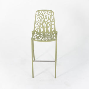 2010s Set of Three Forest Bar Stools by Francesca Petricich and Robby Cantarutti for Fast Italy in Green