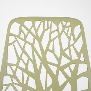 2010s Set of Three Forest Bar Stools by Francesca Petricich and Robby Cantarutti for Fast Italy in Green