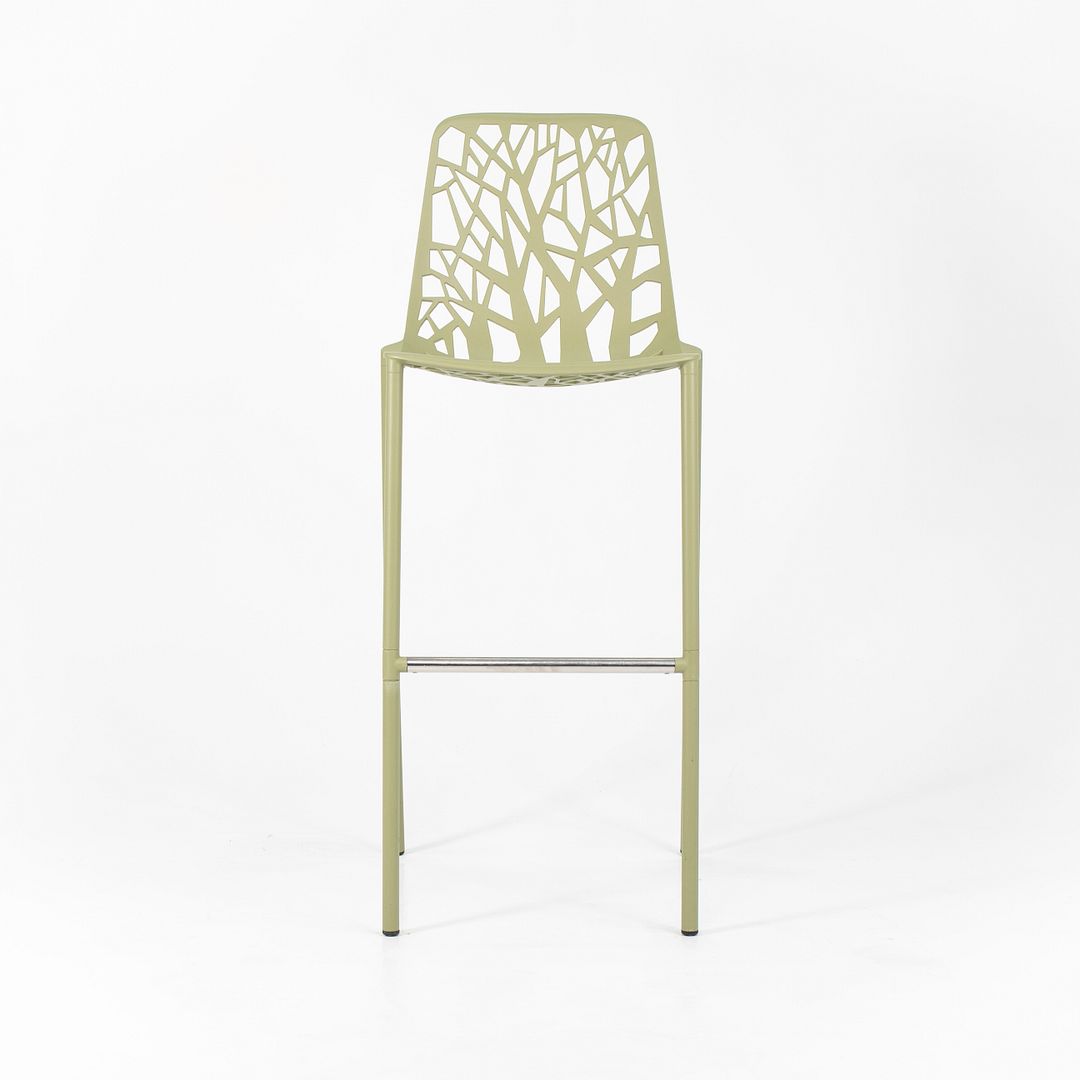 2010s Set of Three Forest Bar Stools by Francesca Petricich and Robby Cantarutti for Fast Italy in Green