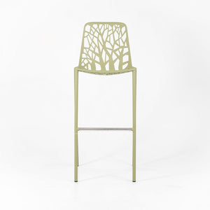 2010s Set of Three Forest Bar Stools by Francesca Petricich and Robby Cantarutti for Fast Italy in Green