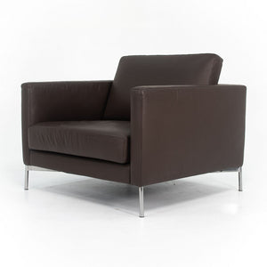 2000s Divina Lounge Chair by Piero Lissoni for Knoll in Brown Leather