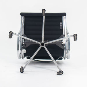 2010s Eames Aluminum Group Management Desk Chair by Ray and Charles Eames for Herman Miller in Black Fabric 2x Available